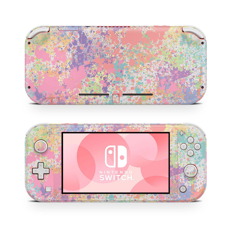 Nintendo Switch Lite Skin Decal For Game Console Splash Painting