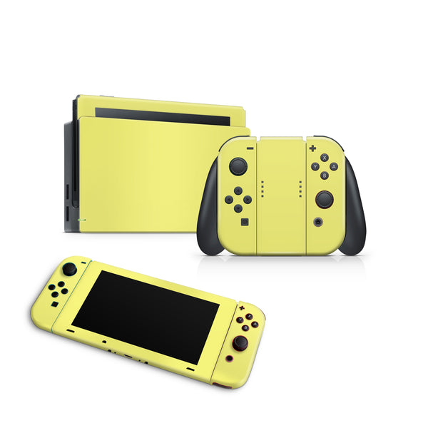 Nintendo Switch Skin Decal For Console Joy-Con And Dock With Glitter Solid Color