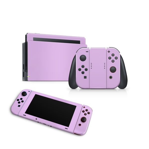 Nintendo Switch Skin Decal For Console Joy-Con And Dock With Glitter Solid Color