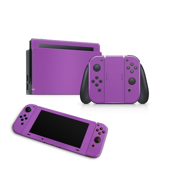 Nintendo Switch Skin Decal For Console Joy-Con And Dock With Glitter Solid Color