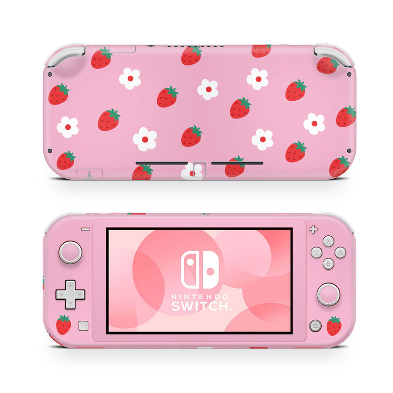Nintendo Switch Lite Skin Decal For Game Console Sweet Strawberries