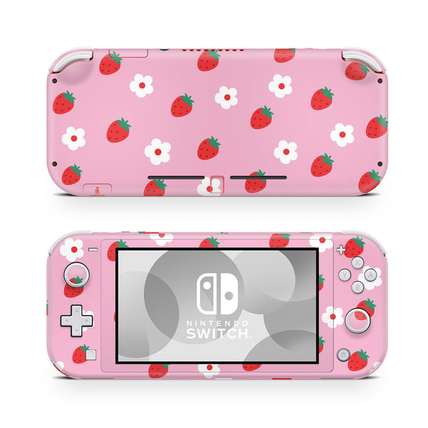 Nintendo Switch Lite Skin Decal For Game Console Sweet Strawberries