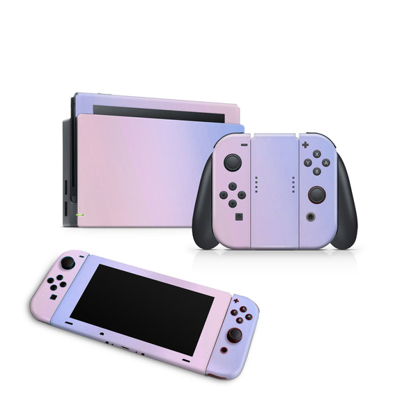 Nintendo Switch Skin Decal For Console Joy-Con And Dock Lilac Degrade