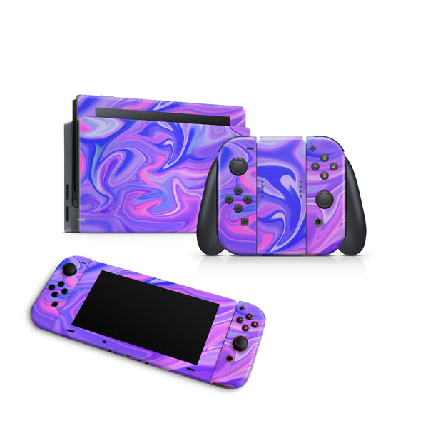 Nintendo Switch Skin Decal For Console Joy-Con And Dock Waving Ripple