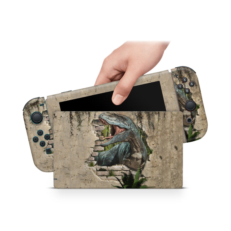 Nintendo Switch Skin Decal For Console Joy-Con And Dock Dinosaur World