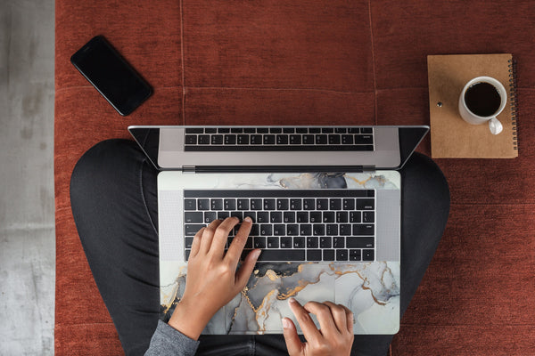 Marble Gold MacBook Skin MacBook Pro Skin MacBook Air Pro 13 15 inch Touch Bar Skin Laptop Decal Vinyl Sticker