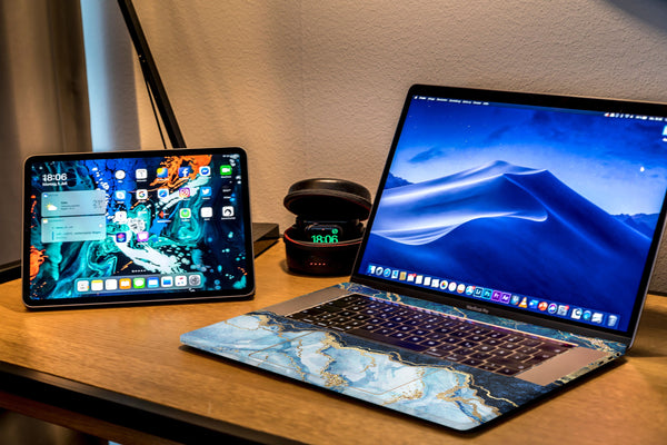 Stone Blue MacBook Skin MacBook Pro Skin MacBook Air Pro 13 15 inch Touch Bar Skin Laptop Decal Vinyl Sticker