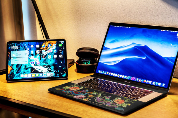 Broderie Oriental MacBook Skin MacBook Pro Skin MacBook Air Pro 13 15 inch Touch Bar Skin Laptop Decal Vinyl Sticker
