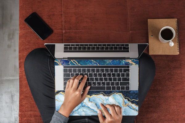Stone Blue MacBook Skin MacBook Pro Skin MacBook Air Pro 13 15 inch Touch Bar Skin Laptop Decal Vinyl Sticker