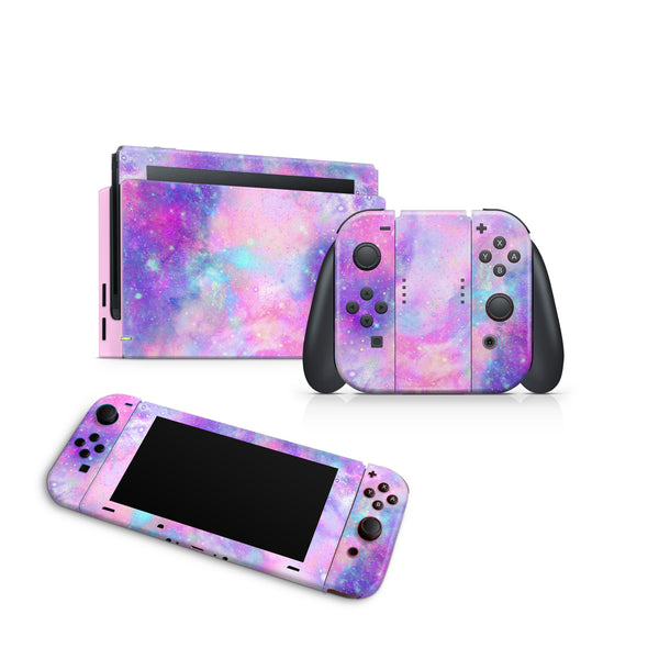 Blurry Cosmos Nintendo Switch Skin Decal For Console Joy-Con And Dock