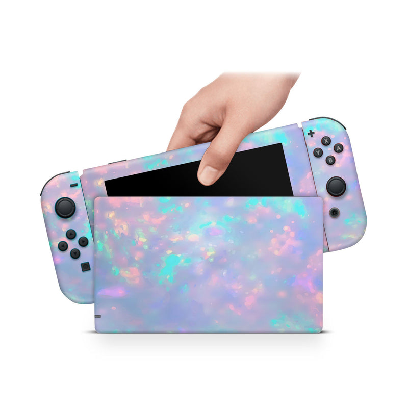 Gemstone Pattern Nintendo Switch Skin Decal For Console Joy-Con And Dock