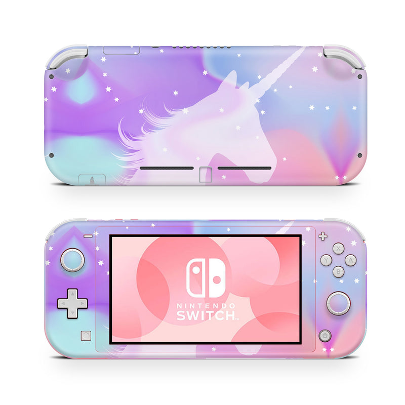 Nintendo Switch Lite Skin Decal For Game Console Unicorn Galaxy