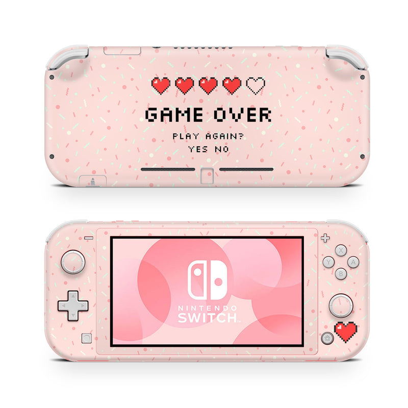 Nintendo Switch Lite Skin Decal For Game Console Heart over