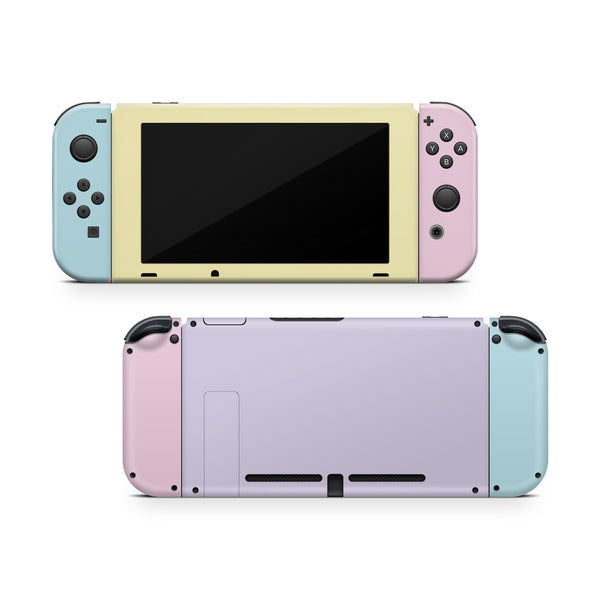 Nintendo Switch Skin Decal For Console Joy-Con And Dock Sun Colored 80s