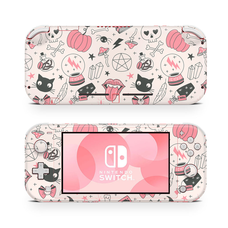 Nintendo Switch Lite Skin Decal For Game Console Magical Pinky