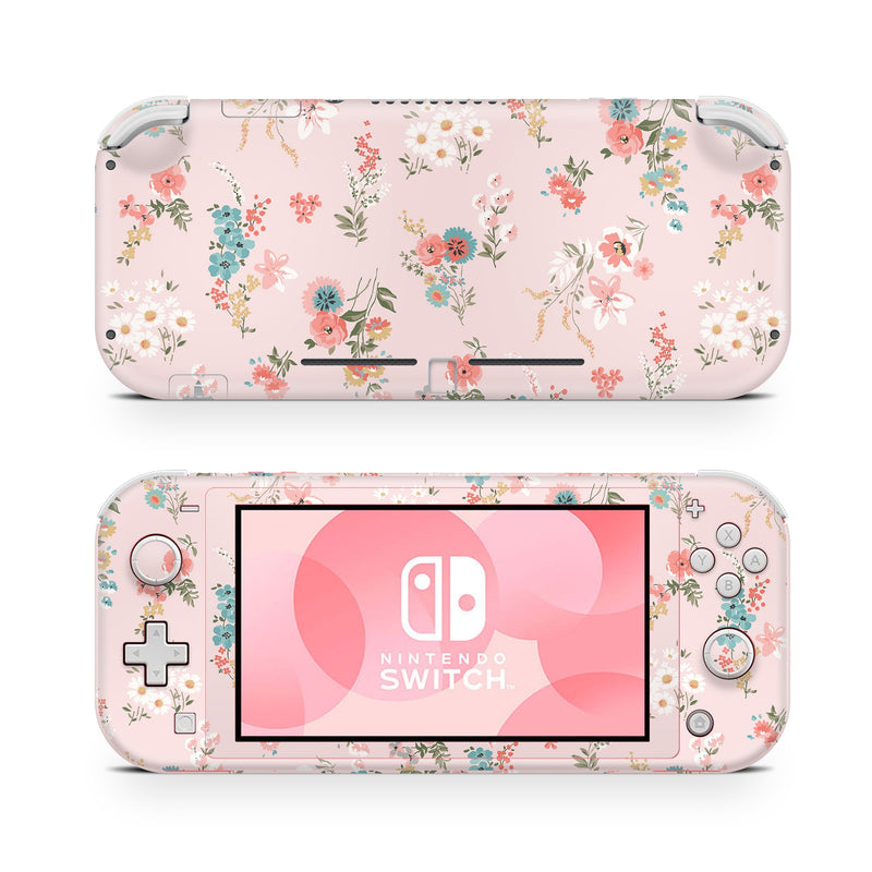 Nintendo Switch Lite Skin Decal For Game Console Spring Flower