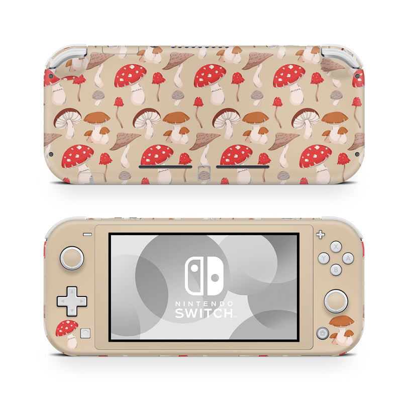 Nintendo Switch Lite Skin Decal For Game Console Mushrooms