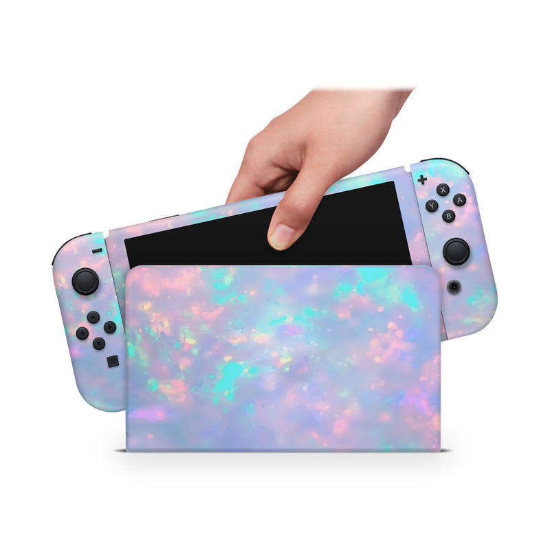 Oled Nintendo Switch Skin Decals Gemstone Full Wrap Vinyl