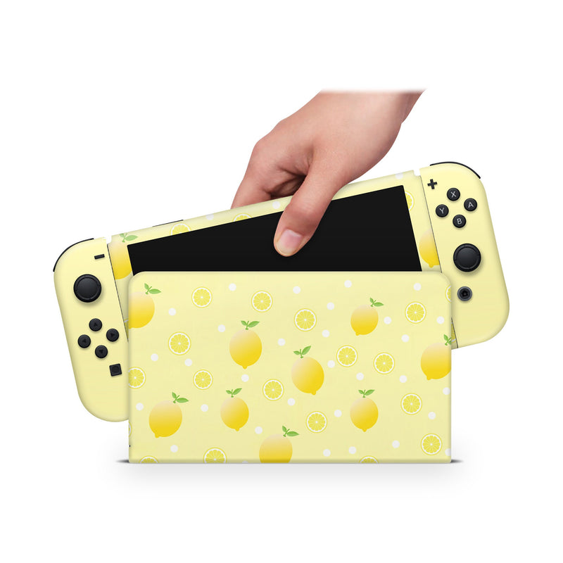 Oled Nintendo Switch Skin Decals Lemons Wrap Vinyl