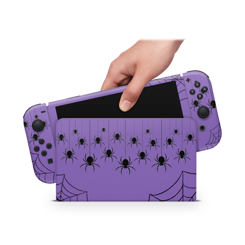 Oled Nintendo Switch Skin Decals Spider Web Wrap Vinyl