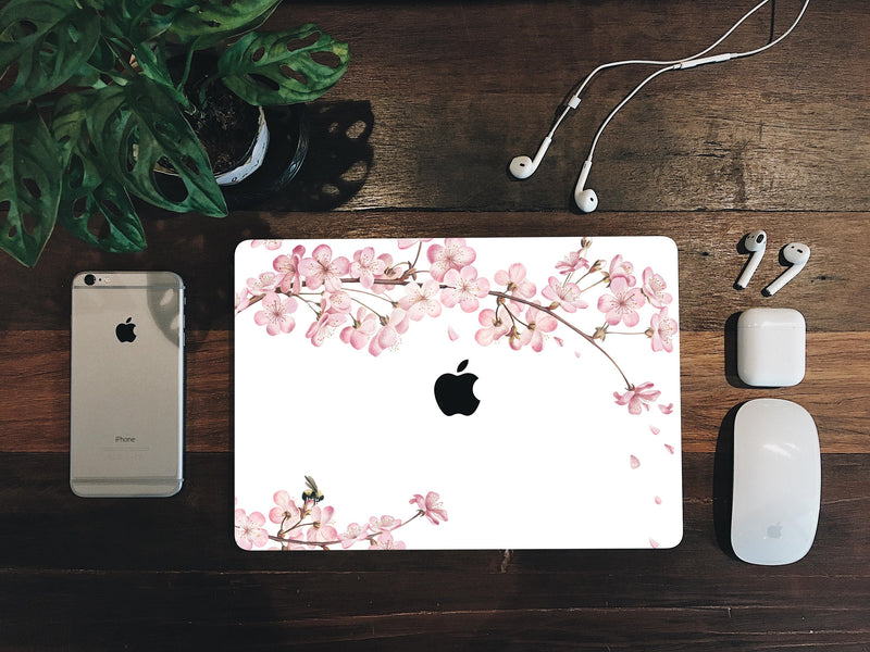 Sakura MacBook Skin MacBook Pro Skin MacBook Air Pro 13 15 inch Touch Bar Skin Laptop Decal Vinyl Sticker