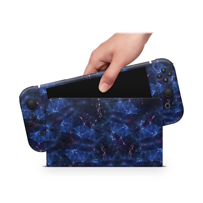 Oled Nintendo Switch Skin Decals Luminous Glass  Wrap Vinyl