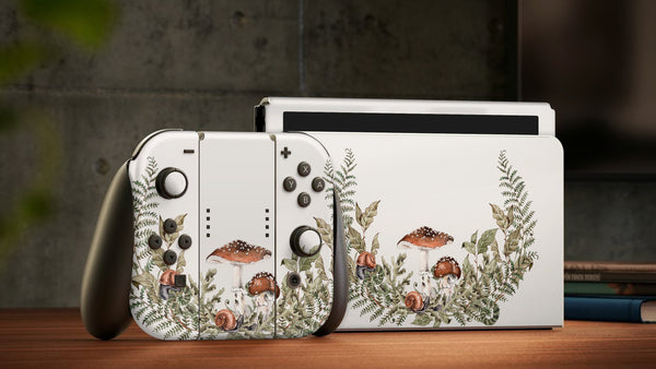 Oled Nintendo Switch Skin Decals Forest Full Wrap Vinyl