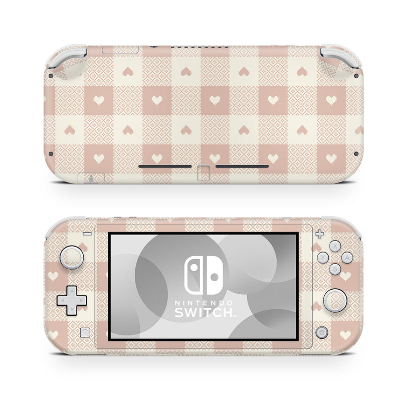 Nintendo Switch Lite Skin Decal For Game Console Gingham