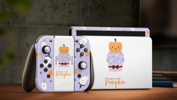 Oled Nintendo Switch Skin Decals Pumkin Wrap Vinyl