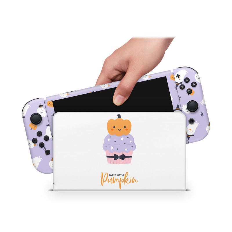 Oled Nintendo Switch Skin Decals Pumkin Wrap Vinyl