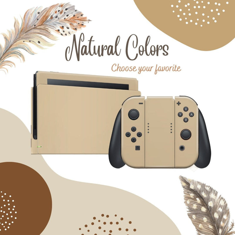 Natural Collection Nintendo Switch Skin Decal For Console Joy-Con And Dock