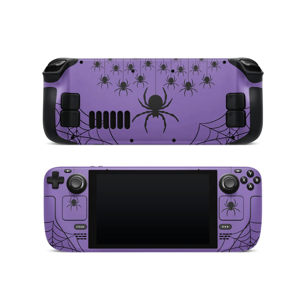Steam Deck Valve Skins Vinyl Sticker Spider Web Design Premium Skin