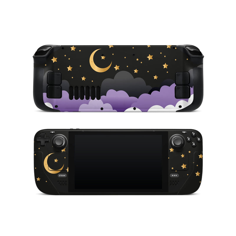 Steam Deck Valve Skins Vinyl Sticker Black Moon Design Premium Skin