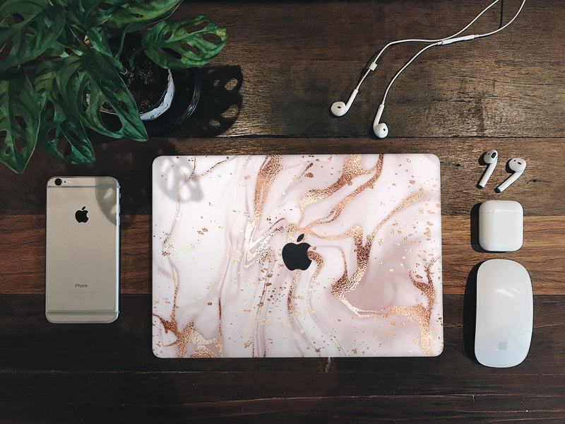 Rose Gold MacBook Skin MacBook Pro Skin MacBook Air Pro Skin Laptop Decal Vinyl Sticker