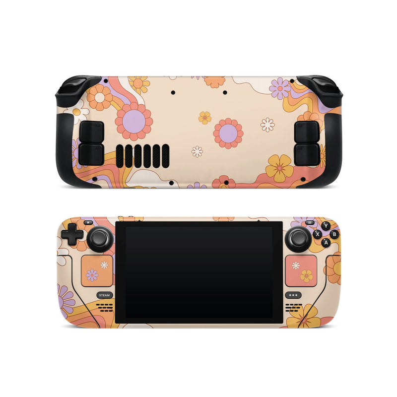 Steam Deck Valve Skins Vinyl Sticker Hippie Design Premium Skin