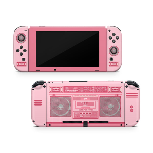 Nintendo Switch Skin Decal For Console Joy-Con And Dock Radio Retro 80