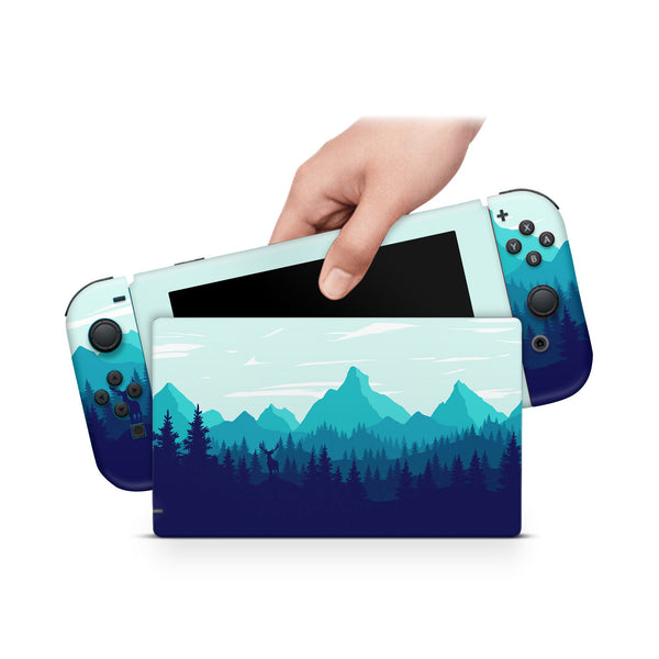Wood And Nature Nintendo Switch Skin Decal For Console Joy-Con And Dock