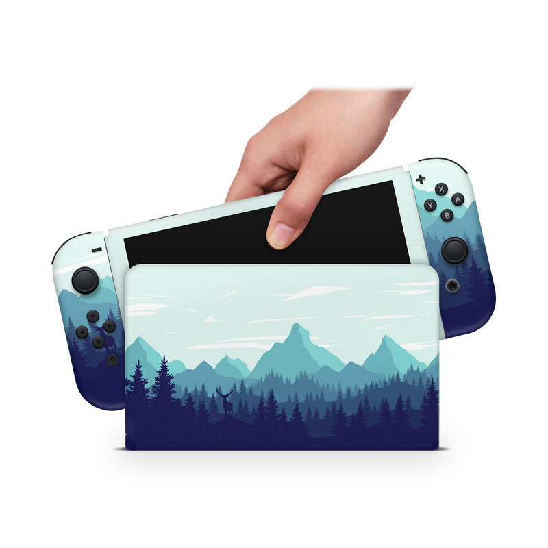 Oled Nintendo Switch Skin Decal Wood And Nature Wrap Vinyl