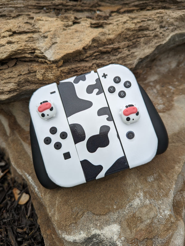 Oled Nintendo Switch Skin Decals Cute Cow Wrap Vinyl