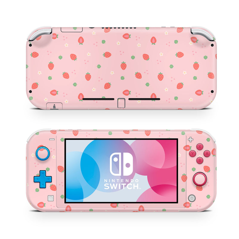 Strawberry Nintendo Switch Lite Skin: Full Wrap Decal