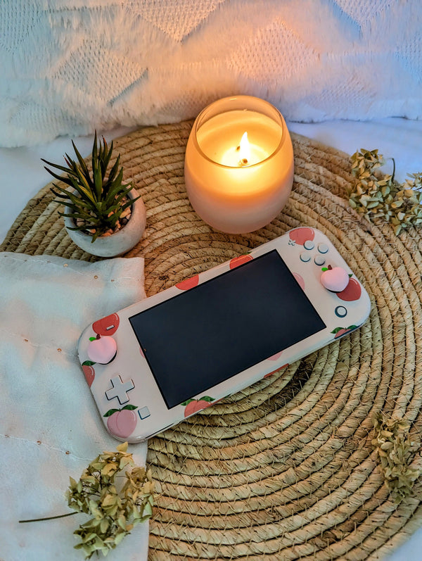 Nintendo Switch Lite Skin Decal For Game Console Peaches Fruits