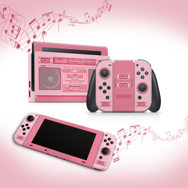 Nintendo Switch Skin Decal For Console Joy-Con And Dock Radio Retro 80