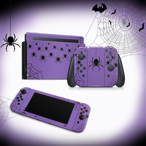 Nintendo Switch Skin Decal For Console Joy-Con And Dock Spider Web
