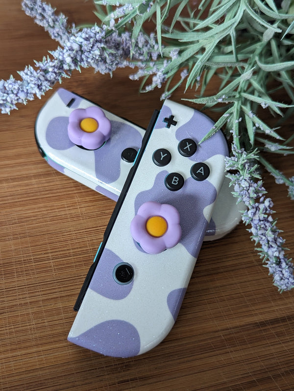 Nintendo Switch Skin Decal For Console Joy-Con And Dock Cow Lavender