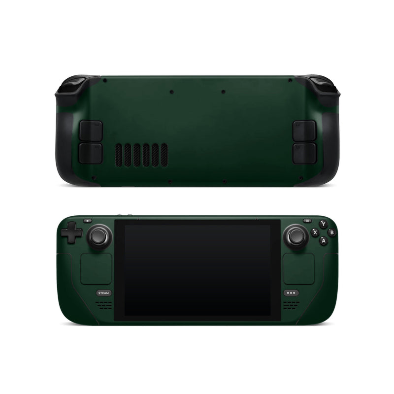 Steam Deck Valve Skins Vinyl Sticker Dark Green Design Premium Skin