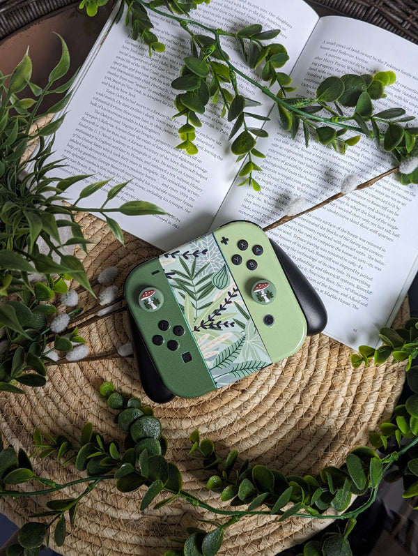 Oled Nintendo Switch Skin Decals Botany Wrap Vinyl