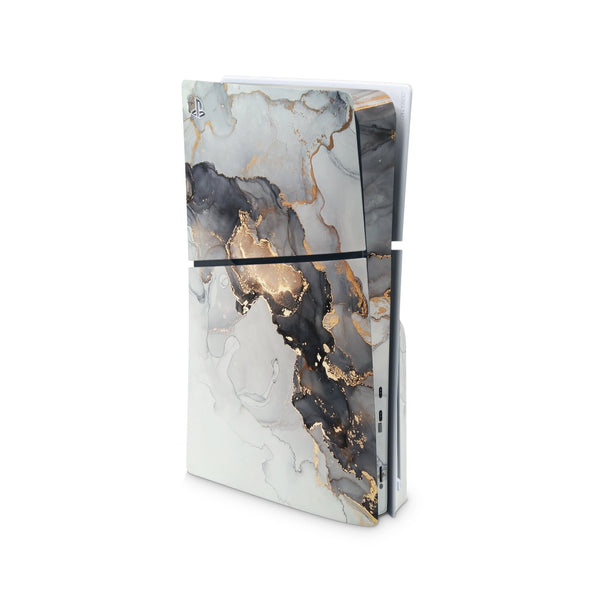 Marble Decal For PS5 Slim Playstation 5 Console And Controller , Full Wrap Vinyl For PS5 Slim
