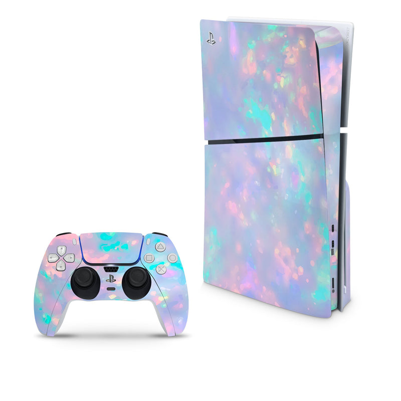Gemstone Decal For PS5 Slim Playstation 5 Console And Controller , Full Wrap Vinyl For PS5 Slim