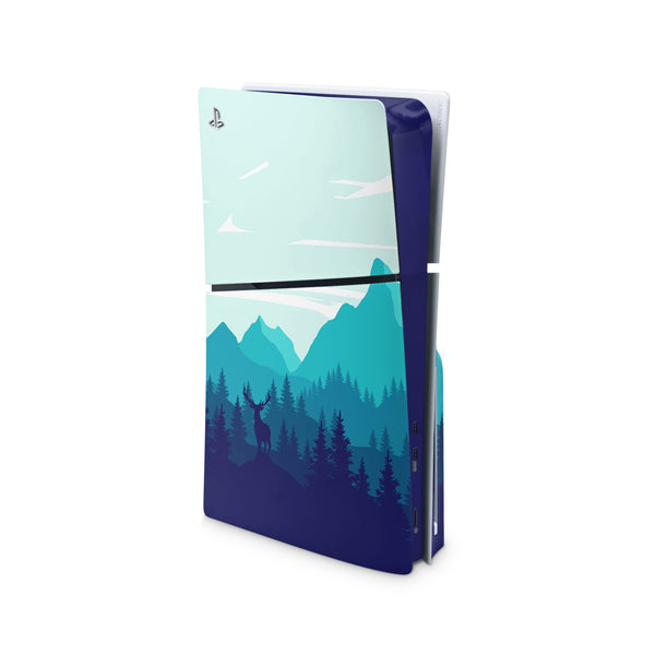Alpine Decal For PS5 Slim Playstation 5 Console And Controller , Full Wrap Vinyl For PS5 Slim