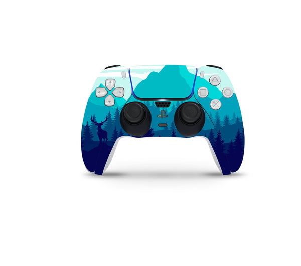 Alpine Decal For PS5 Slim Playstation 5 Console And Controller , Full Wrap Vinyl For PS5 Slim